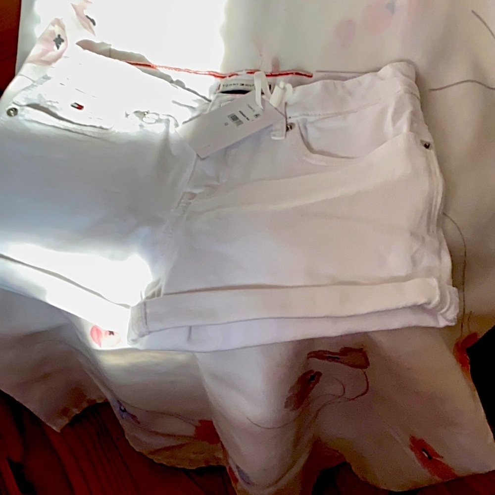 White Tommy Girls shorts size 12